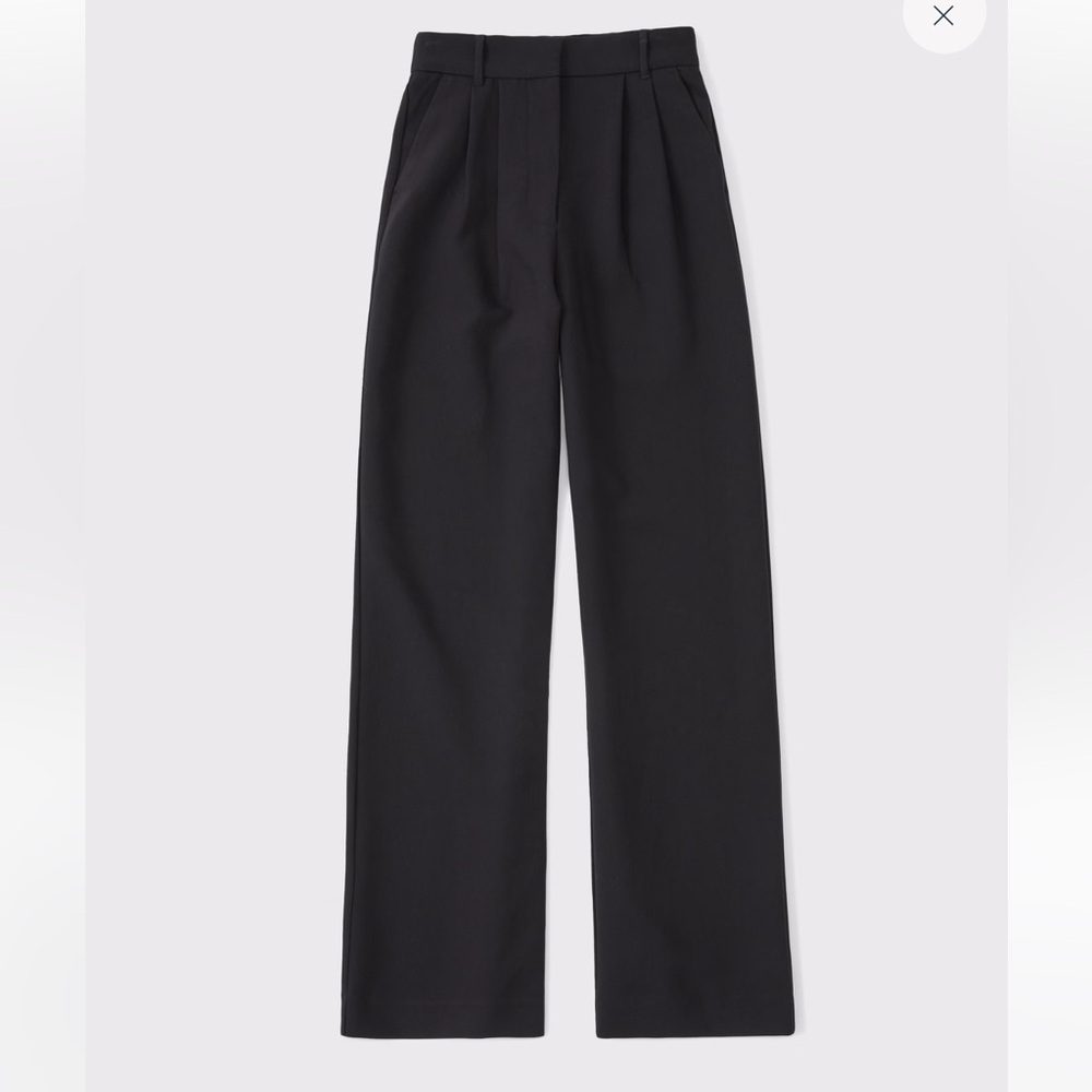 Abercrombie & Fitch Women's Black Wide Leg Pants